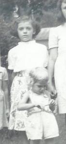 Nancy and me outside Bochi's house, about five years earlier.