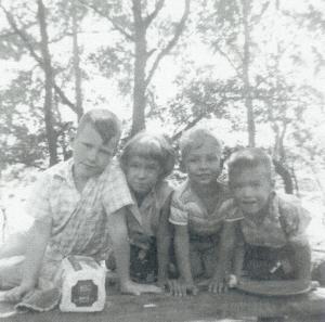 Earlier photo of Phillip, me, David, Gary